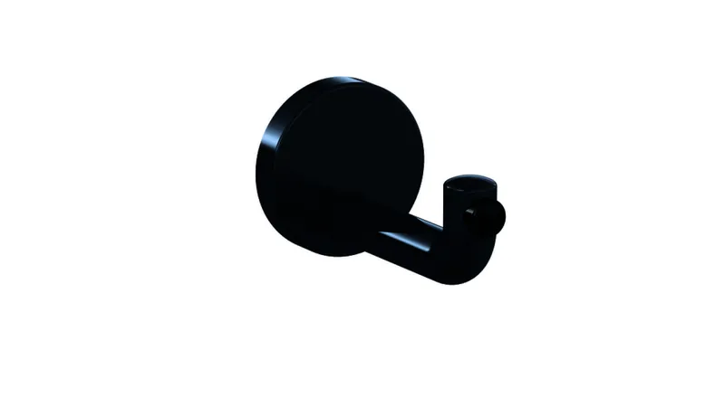 HEWI Wandhaken Ser 477 d:70mm, Türpuffer schwarz anthrazitgrau