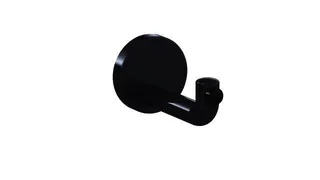 HEWI Wandhaken Ser 477 d:70mm, Türpuffer schwarz anthrazitgrau – Bild 2