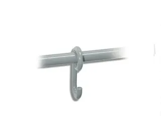 HEWI Haken Ser 477 verschiebbar, auf Stange d:33mm lichtgrau – Bild 2