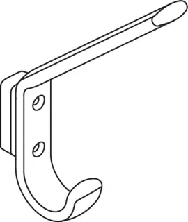 HEWI Garderobenhaken Ser 477, H:165mm, mit Distanzstück apfelgrün – Bild 4