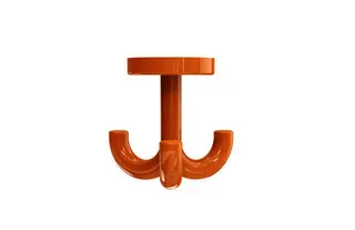 HEWI Dreifachhaken Ser 477, d:50mm, drehbar orange – Bild 2