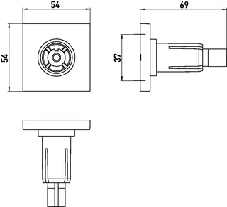 Emco Befestigungs-Set system2 00100 für Duschvorhangstangen chr – Bild 2