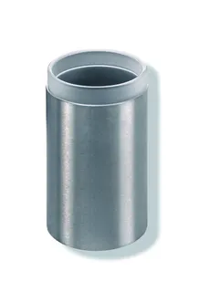 HEWI Becher Gl. m. Halter Sys 162, Halter Edelstahl geschliffen