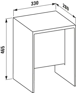 Hocker K-LAUFEN 330x280x465 bernstein – Bild 3