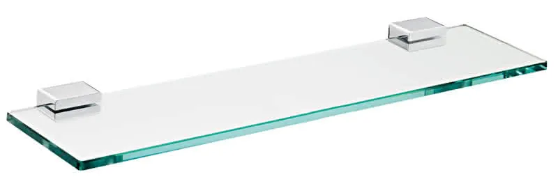 sanibel 3001-Ablageplatte A17 600x100mm Kristallglas mit Konsolen verchromt