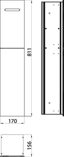 sanibel 3001-WC-Modul A17 Anschlag rechts weiß – Bild 2