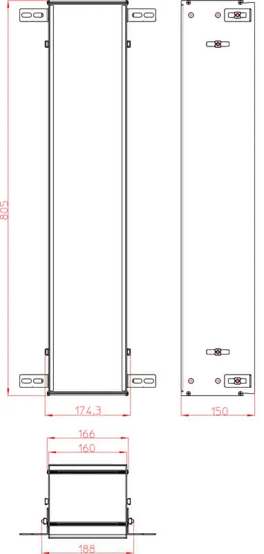 sanibel 3001-Einbaurahmen A17 zu WC-Modul