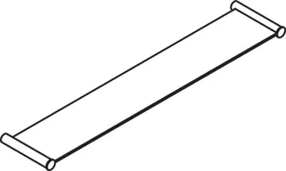 HEWI Ablage Sys 162, Edelstahl, B:600mm, Glasplatte – Bild 4