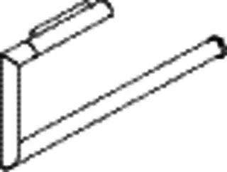 HEWI WC-Papierhalter Sys 162, Edelstahl matt schliff., f. 2 WC-Rollen – Bild 3