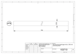 Vorhangstange 0,70 m lang, D=25mm – Bild 2