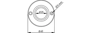 Vorhangstangen-Rosette "lose" – Bild 3