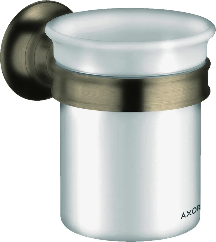 Hansgrohe Zahnglas Axor Montreux brushed nickel mit Halter