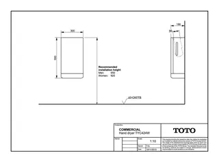 TOTO Europe Public Händetrockner TYC424W weiß – Bild 4