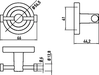 Emco Doppelhaken polo 00102 66 mm chr – Bild 3