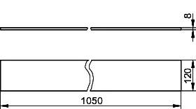 Keuco Cristallinglaspl. Edition 400 11510, 1050 x 120 x 8 mm – Bild 2