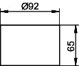 Keuco Stülpglas E400, 11552 Echtkristallgl. mattiert, lose – Bild 2