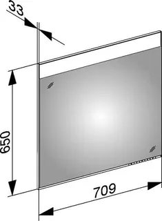 Keuco Lichtspiegel Edition 400 11596, 710 x 650 x 33 mm – Bild 3