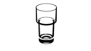 sanibel 5001-Glas A15 aus Echtkristall- glas