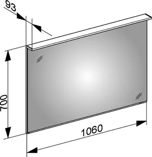 Keuco LS Edition Lignatur 13397 1060x700x60mm 1 Lichtfarbe – Bild 2