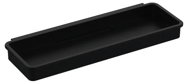 Kunststoff-Einsatz für Duschkorb 2-tlg. design4YOU, schwarzgrau