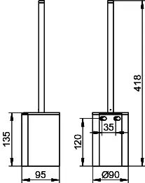 Keuco Kunstst.-Eins. Plan 14972 schwarz – Bild 2