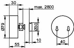 Keuco Wäscheleine Universalartikel 04979, ausziehbar,max 2,50 m, chrom-finish – Bild 2