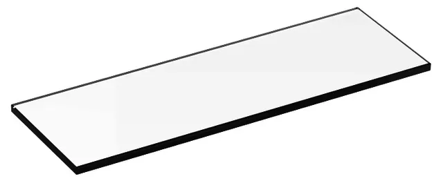 Cristallinglas-Platte 350 x 120 mm, lose design4YOU, Us. matt