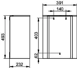 Keuco Abfallsammler Plan 14988, Aluminium silber-eloxiert – Bild 2