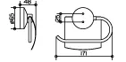 sanibel 1001-Papierhalter mit Deckel verchromt – Bild 2