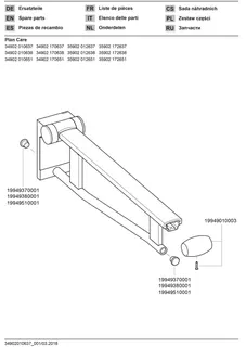 Keuco SK-Griff Waschtisch Plan Care 34902, verchromt/schwarzgrau, 650 mm – Bild 3