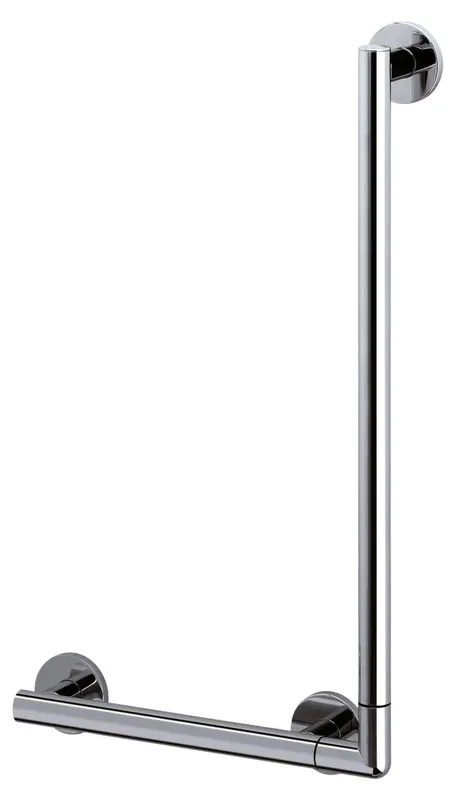 Keuco Winkelgriff Plan Care 34906, 90 Gr re/li, silber-eloxiert, 465/765 mm