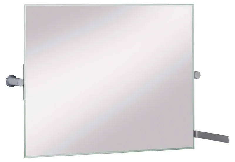 Keuco Kippspiegel Plan Care 34986, für Vorwandinstallation geeignet, Alu-finish