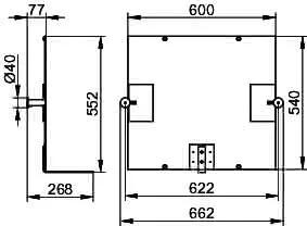 Keuco Kippspiegel Plan Care 34986, für Vorwandinstallation geeignet, Alu-finish – Bild 2
