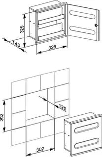 Keuco Modul Waschtisch 2 Plan Integral 44985, verchromt/weiß, links angeschlagen – Bild 2