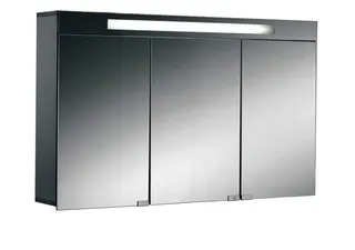 Lichtspiegelschrank 1200 mm, mit 3 Türen 4YOU Alu