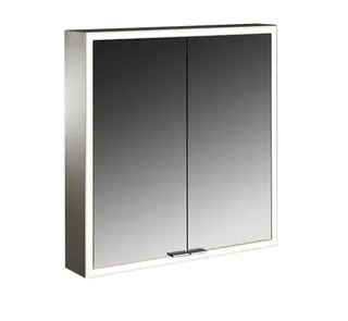 EC Lichtspiegelschrank prime 05061 Aufputz, 2trg. 600 mm alu.