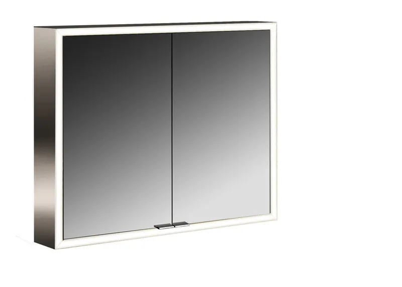 Emco Lichtspiegelschrank prime 06062 Aufputz, 2trg. 800 mm alu.