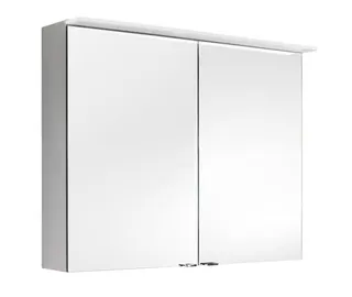 sanibel-Spiegelschrank ALU-TREND A17 800x716x150mm LED-Leuchte 2-türig