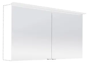 sanibel-Spiegelschrank ALU-TREND A17 Wandeinbau 600x716x150mm LED 2-türig