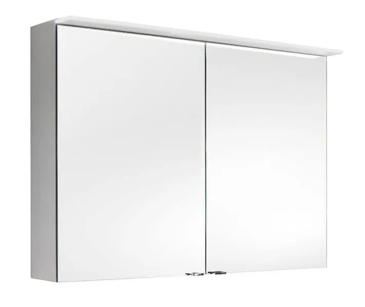 sanibel-Spiegelschrank ALU-TREND A17 1200x716x150mm LED-Leuchte 2-türig