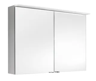 sanibel-Spiegelschrank ALU-TREND A17 1200x716x150mm LED-Leuchte 2-türig