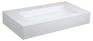 Keuco Mineralguß-Waschtisch Edition 300 95cm 30380310001 weiß für 1-Loch-Armatur