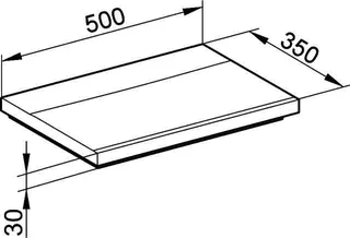 Keuco Mineralguss-Waschtisch Royal Reflex 34091 ohne Lochbohrung, weiß – Bild 2