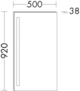 BB Leuchtspiegel (SIAE050) Crono, 38x500x920, PG2