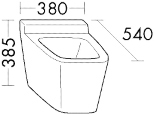 BB Keramik WC/Bidet (KWAB038) Sys30, 540x380x385, Keramik