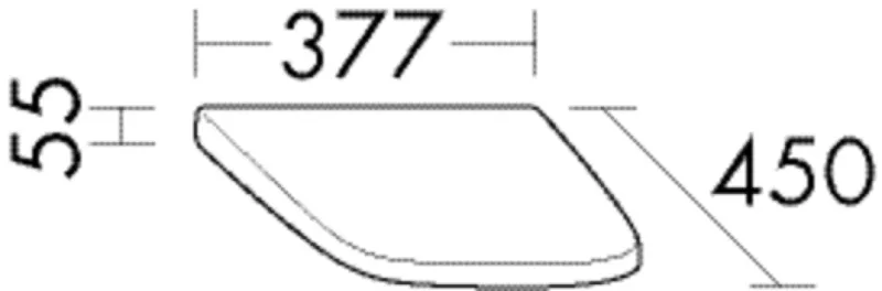 BB Keramik WC/Bidet (ZUAP038) Zubehoer, 450x377x55, Keramik