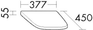 BB Keramik WC/Bidet (ZUAP038) Zubehoer, 450x377x55, Keramik