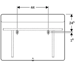 Geberit Option Lichtspiegel Beleuchtung oben, 90x65x3,5cm – Bild 4