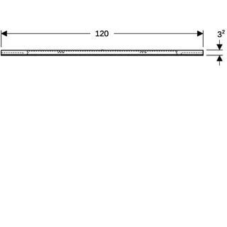Geberit Option Lichtspiegel Beleuchtung beidseitig, 120x65x3,5cm – Bild 5