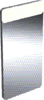 GE Option Lichtspiegel Beleuchtung oben, 40x80x3,5cm